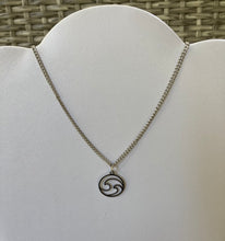 Load image into Gallery viewer, Double Wave Pendant Necklace