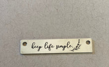Load image into Gallery viewer, Engraved Bar Necklace