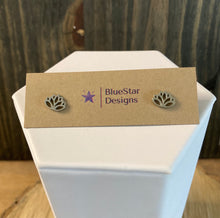 Load image into Gallery viewer, Lotus Flower Stud Earrings
